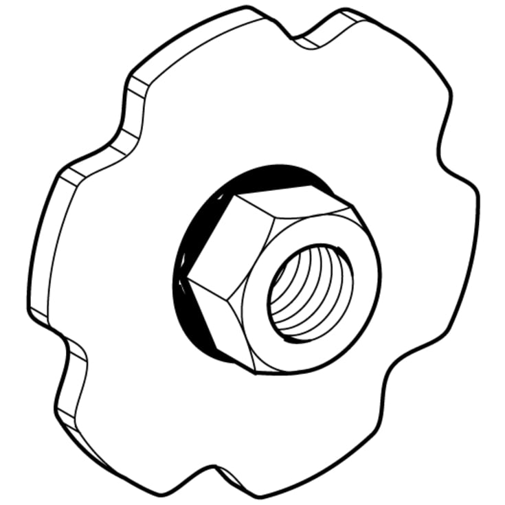50 stk Scanclamp trapezhjul M10