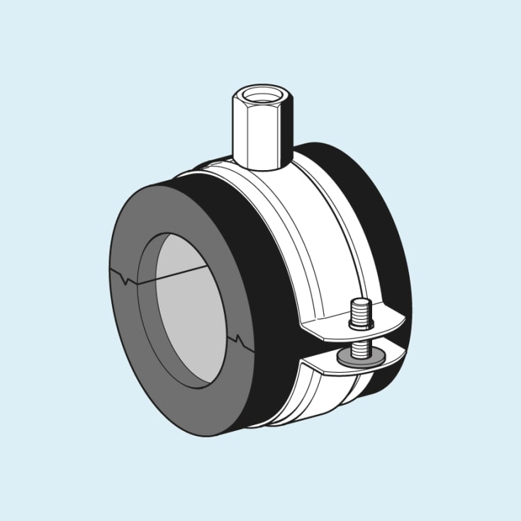 Kølerør skum 40 mm. RF - Ø114 rør