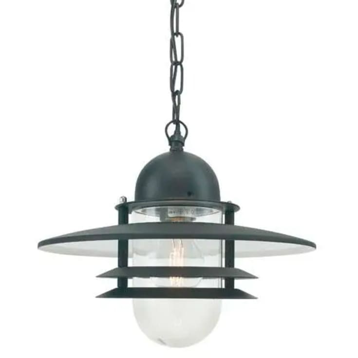 Norlys Oslo taklampe, LED max 9W, klart glass, galvanisert