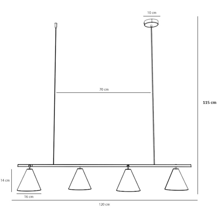 Aldex Form 4 langbordspendel, rød