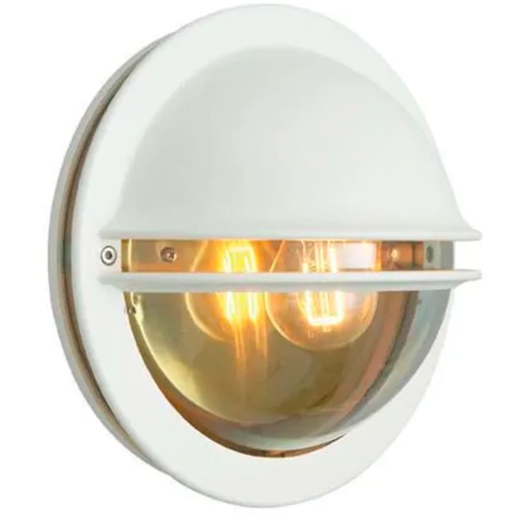 Norlys Berlin vegglampe, LED max 9W, klar polykarbonat, hvit