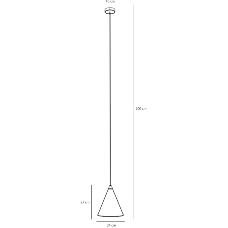 Aldex Form pendellampa, rød