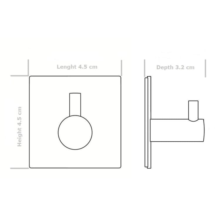 K. Neerskov håndklædekrog, mat hvid
