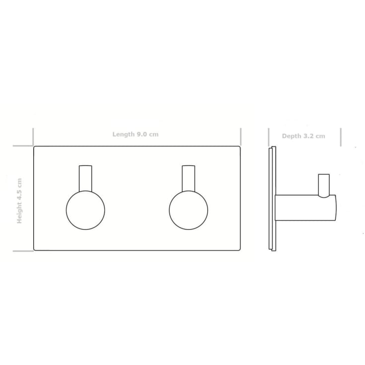 K. Neerskov håndklædekrog, messing