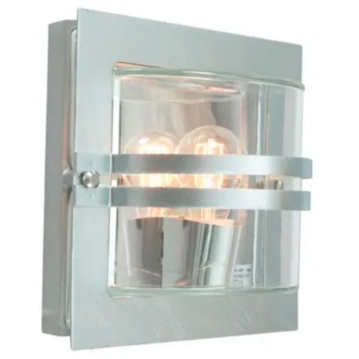 Norlys Bern vegglampe, LED max 9W, klart glass, galvanisert