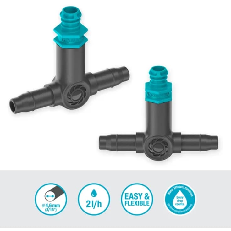 10 stk Gardena micro-drip rækkedrypvander 2l/t