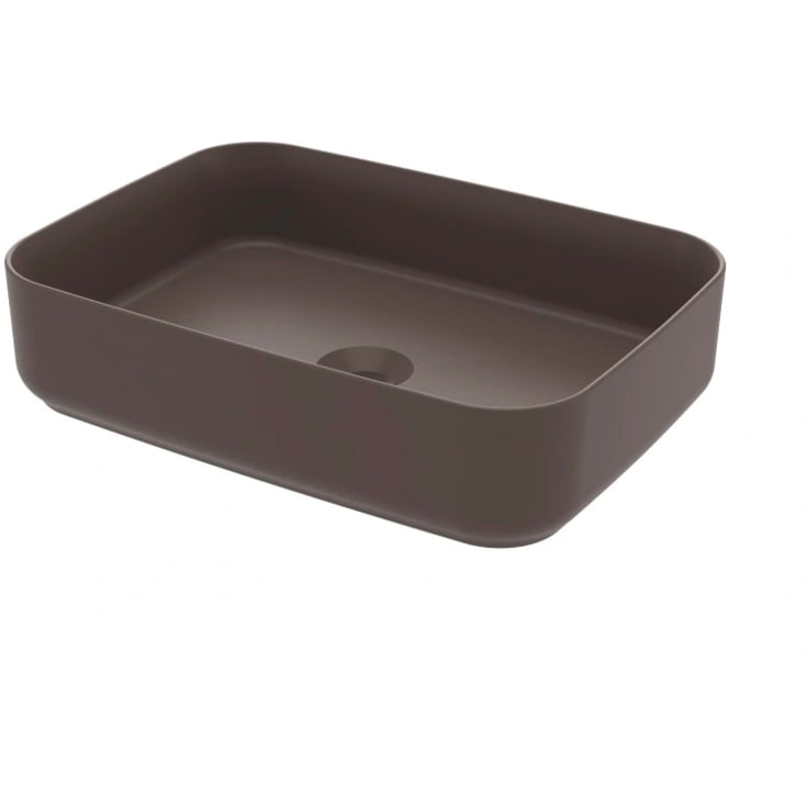 Svedbergs Myre toppmontert servant, 50x36 cm, uten blanderhull, mokka