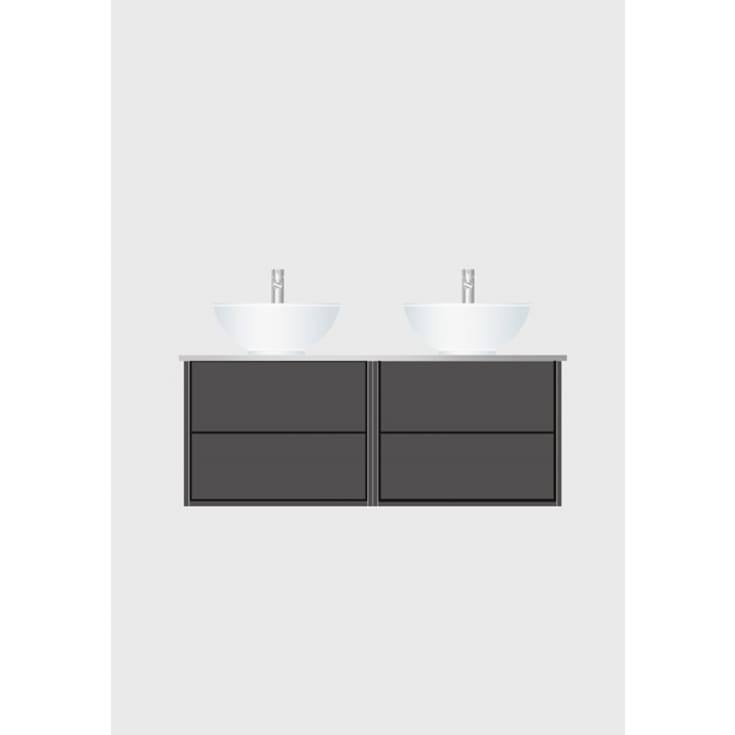 Hafa Edge servantskap, 120x45.6 cm, antrasittgrå