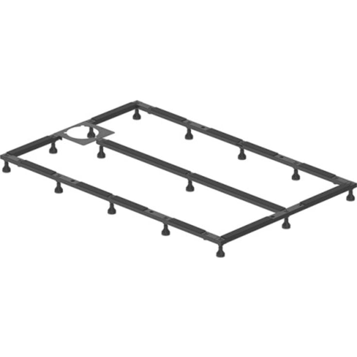 Duravit bensett for Stonetto dusjkar, 90x80 cm, høyde 8-10 cm