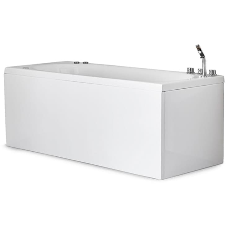 Noro Relounge boblebad Gold, høyre, 1600x700 mm, akryl, hvit