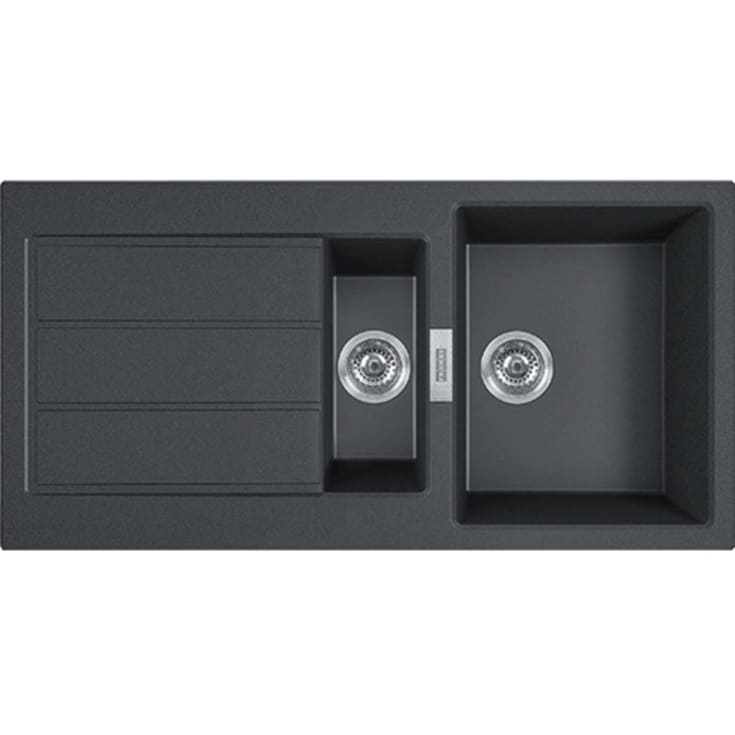 Franke Sirius S2D 651-100 køkkenvask, 100x50 cm, mat sort