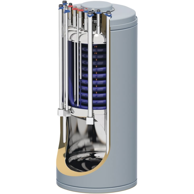 Scantherm Blockhus luft til vand varmepumpesæt, monoblok, 7 kW