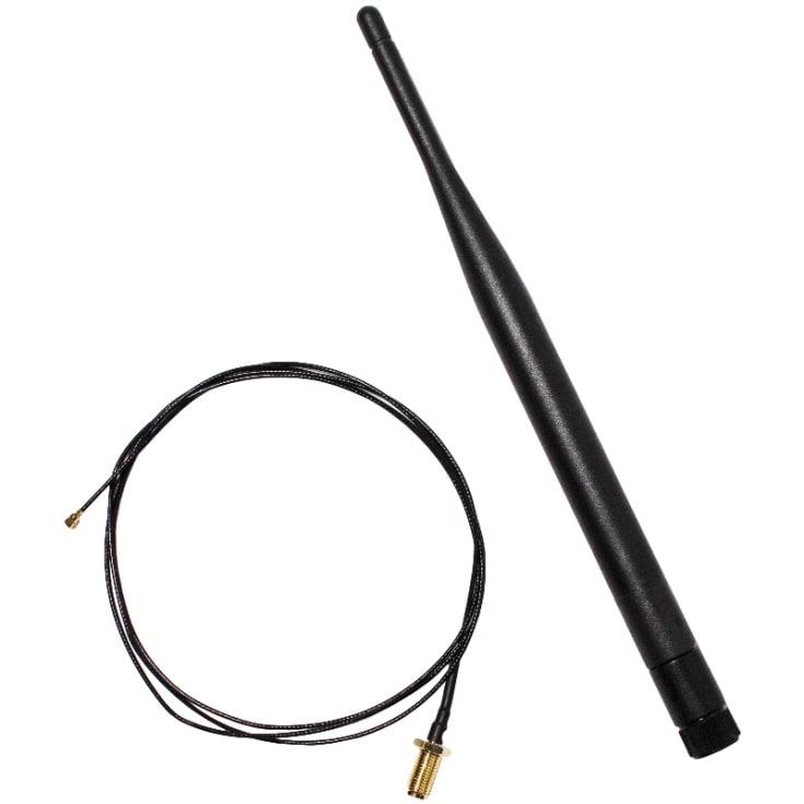 Wifi-antenne 15cm, 100cm kabel