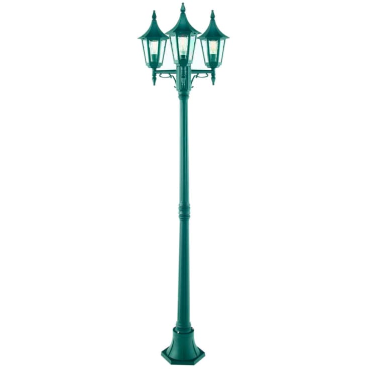 Norlys Rimini 402 stolpelampe, LED max 2x9W, E27, IP54, hvit