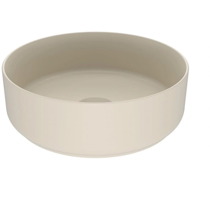 Svedbergs Myre toppmontert servant, 36x36 cm, uten blanderhull, latte
