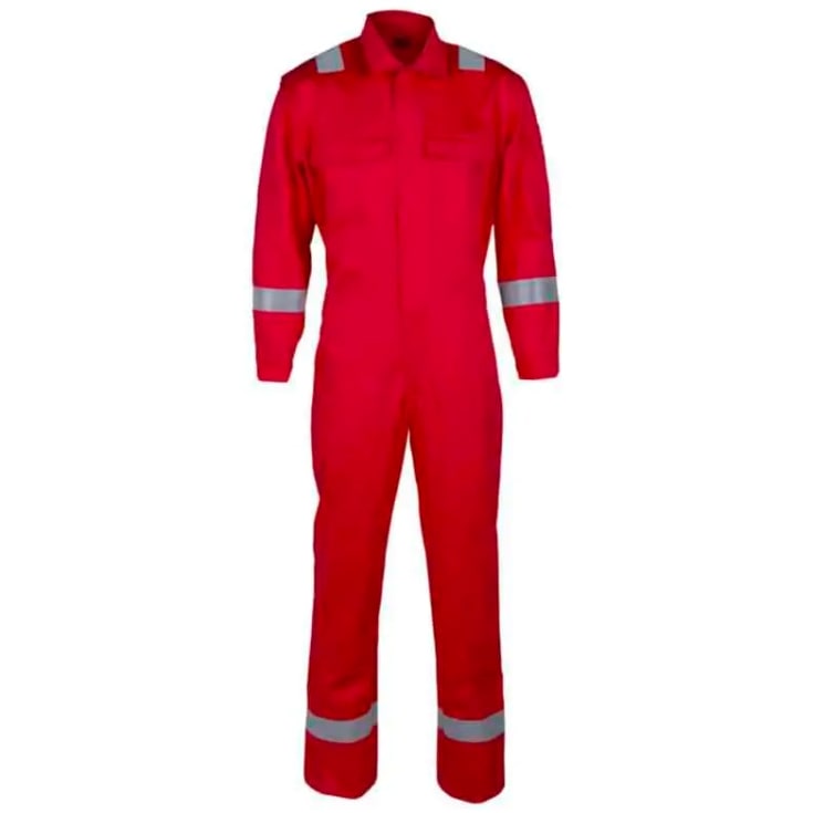 Bekken & Strøm kjeledress Offshore med glidelås, unisex, str. 48, rød