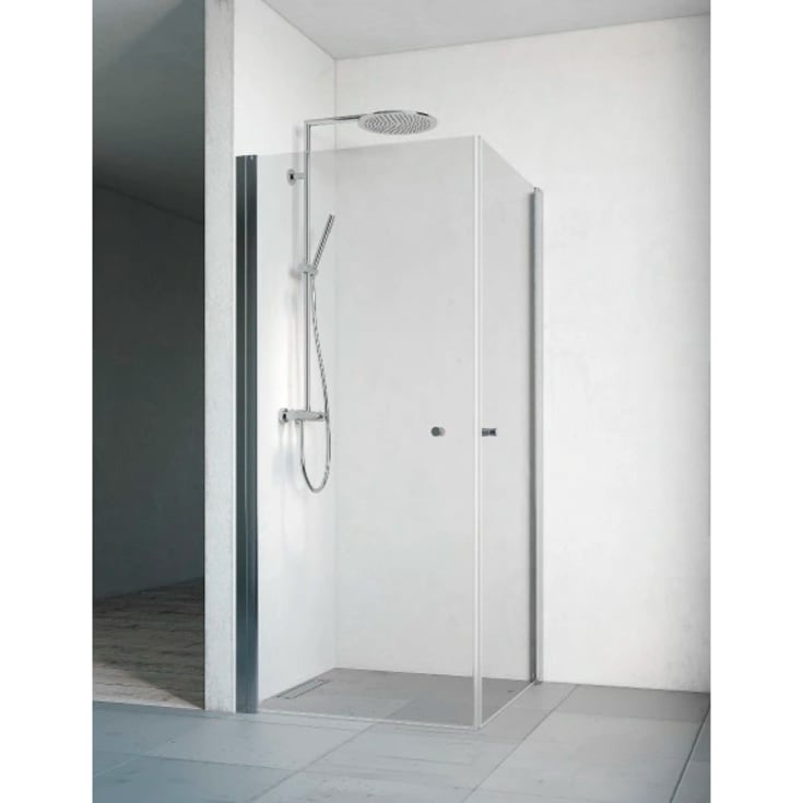 Macro Design Spirit dusjhjørne, 90x90 cm, klart glass, krom profil