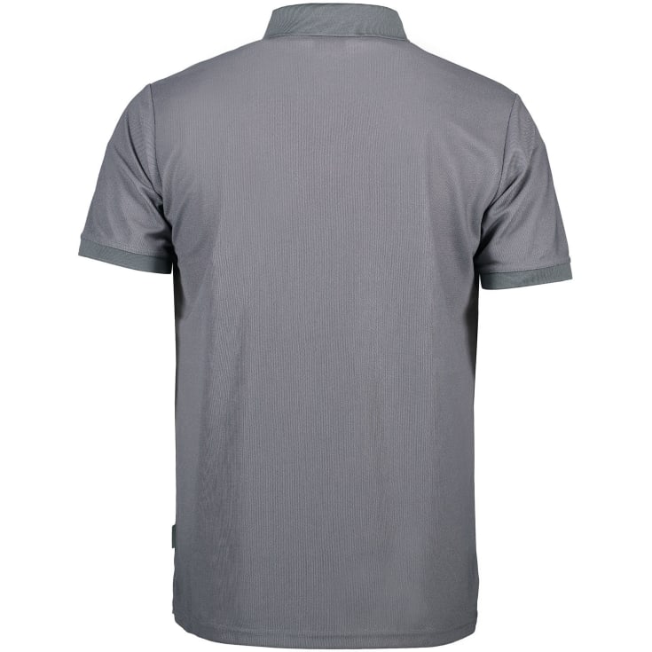 GEYSER funktionel polo T-shirt, Silver Grey, M