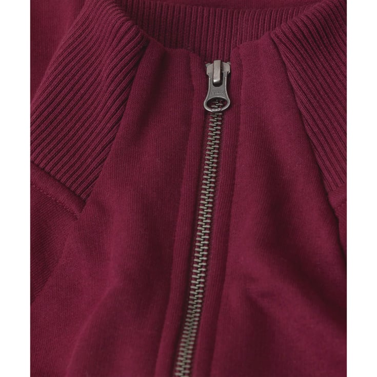 ID dame cardigan med lynlås, Bordeaux, 3XL