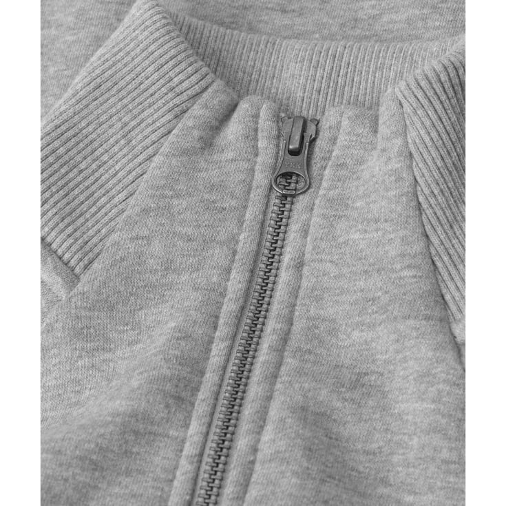 ID dame cardigan med lynlås, Grå Melange, XL