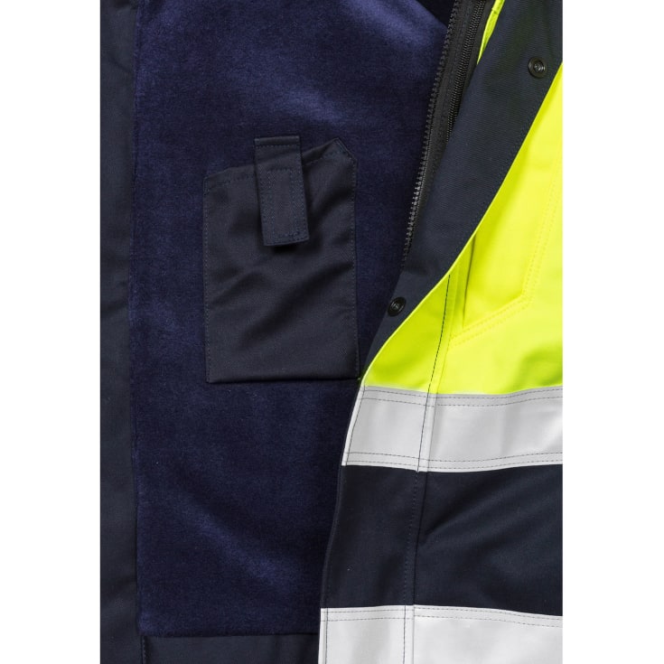 Fristads vinterjakke 4185, Hi-vis Gul/Marine, L