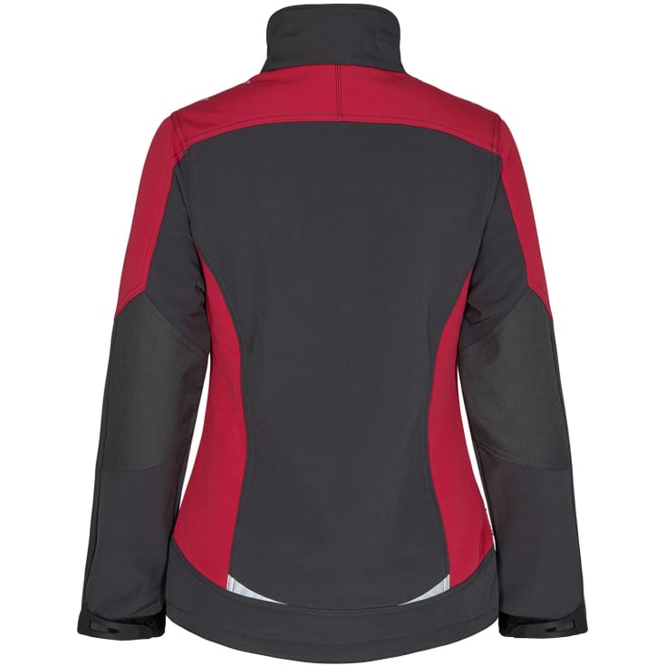 Engel Galaxy dame softshelljakke, Antracitgrå/Tomato Red, XL