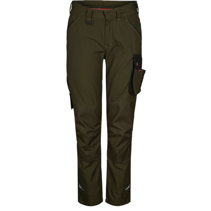 Engel Galaxy dame arbejdsbukser, Forest Green/Sort, 36