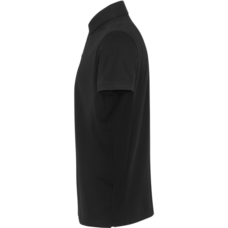 ID business polo med stretch, Sort, L