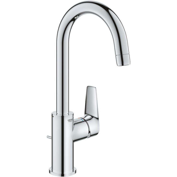 Grohe Start Edge 1-Greps servantbatteri, med bunnventil, høy tut, krom