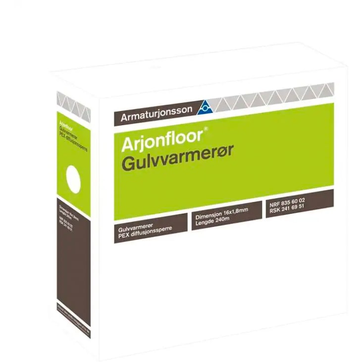 Arjonfloor gulvvarmerør, 12x1,8 mm, 100 meter