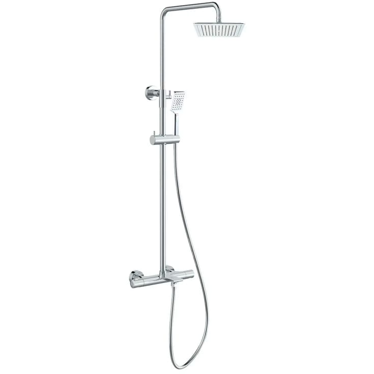 Bathlife Dagg Tapp takdusjsett, Ø22,5 cm, krom