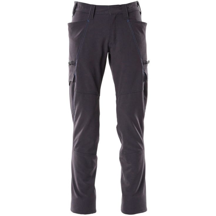 Mascot Accelerate servicebukser med full stretch, marineblå, str. 82C68