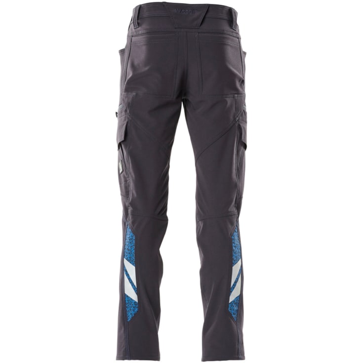 Mascot Accelerate servicebukser med full stretch, marineblå, str. 82C68