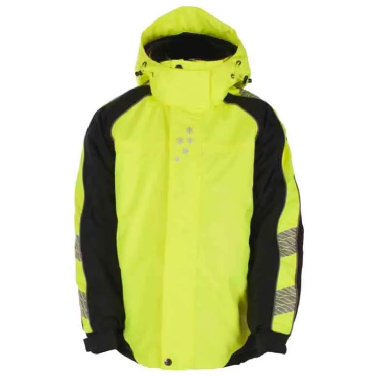 Bekken & Strøm barn Nes vinterjakke, Barnemodell, str. 8, signalgul/sort