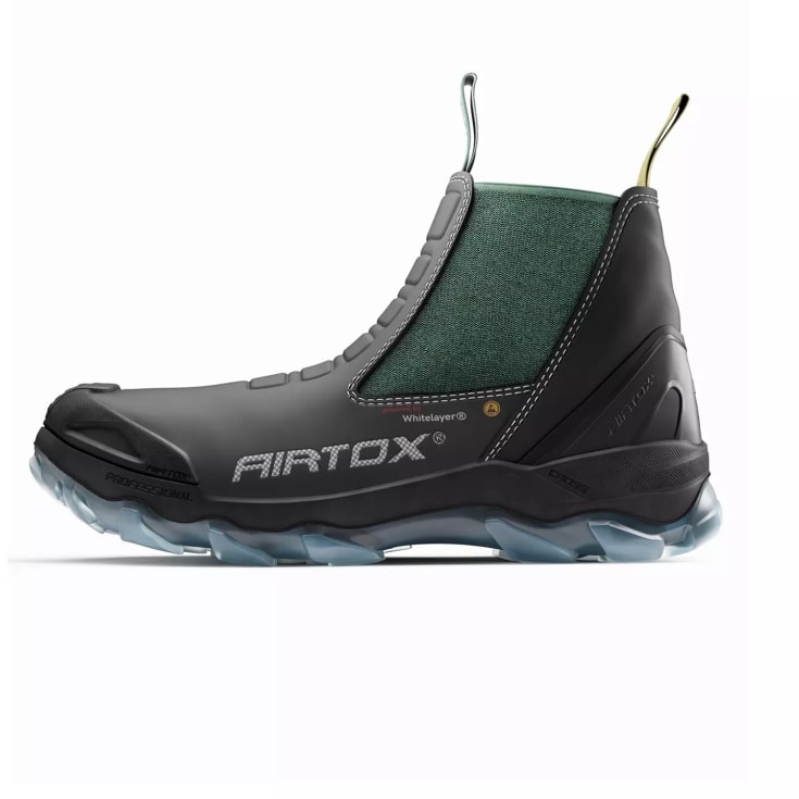 Airtox GLC sikkerhedsstøvletter S3, Sort/Grøn, 39