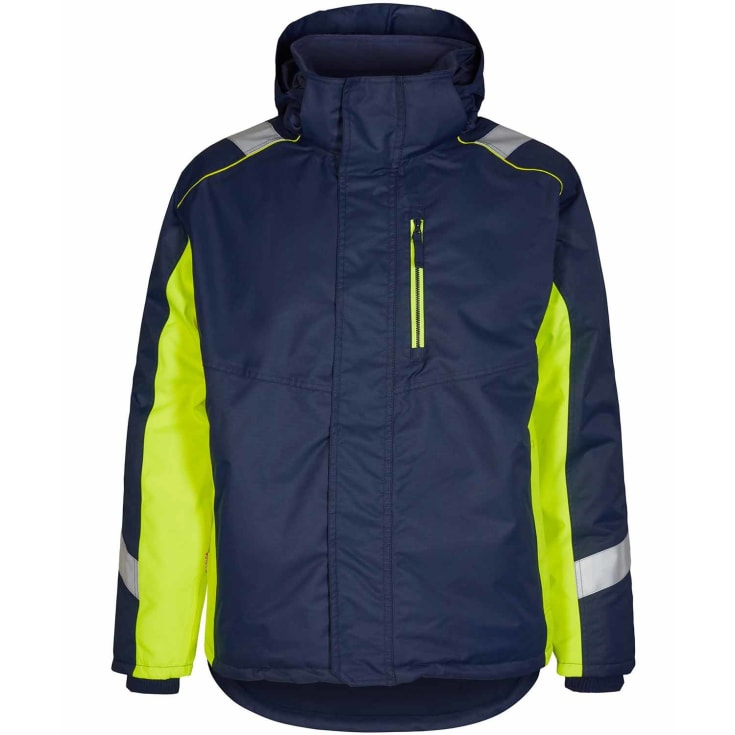 Engel Cargo vinterjakke, Blue Ink/Gul, L