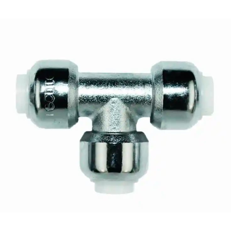 Tectite Classic t-rør, 12 mm, krom