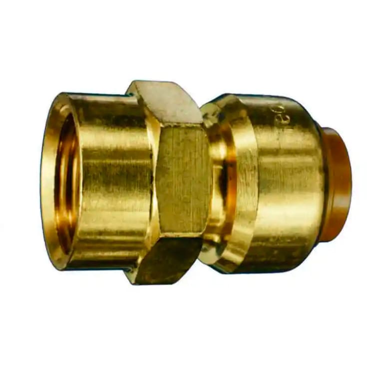 Tectite Classic union m/innv. gjenger, 22 mm x 1/2", messing