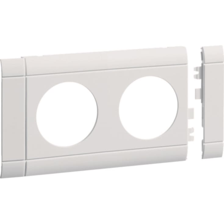 5 stk Ecoline afdæk H=80mm, uden opmærkning dobbelt stikkontakt 9016