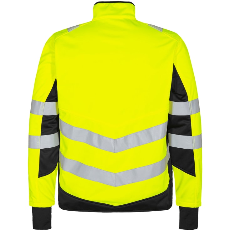 Engel Safety softshelljakke, Hi-vis Gul/Sort, M