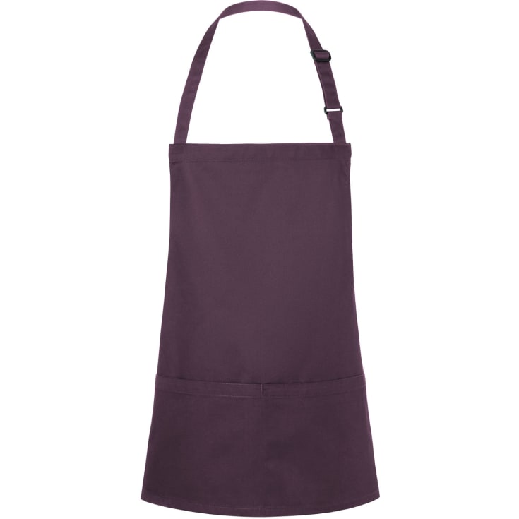 Karlowsky Basic smækforklæde med lommer, Aubergine, ONESIZE