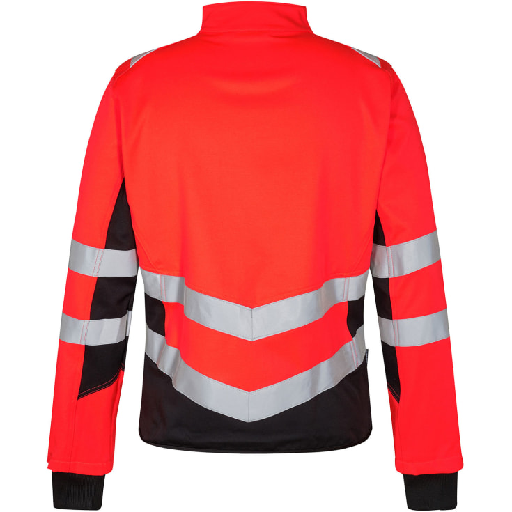 Engel Safety arbejdsjakke, Hi-vis Rød/Sort, 4XL