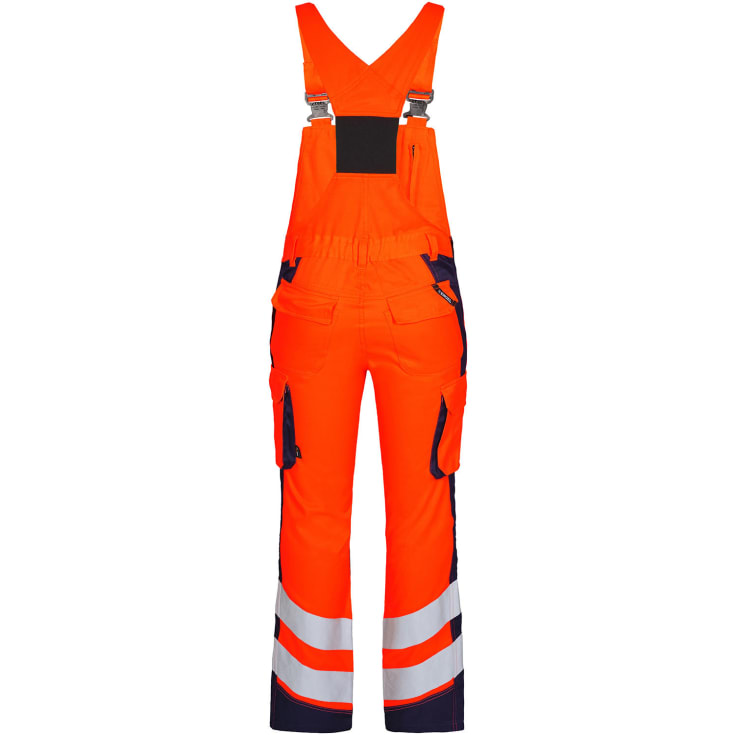 Engel Safety Light dame overalls, Orange/Blue Ink, 40