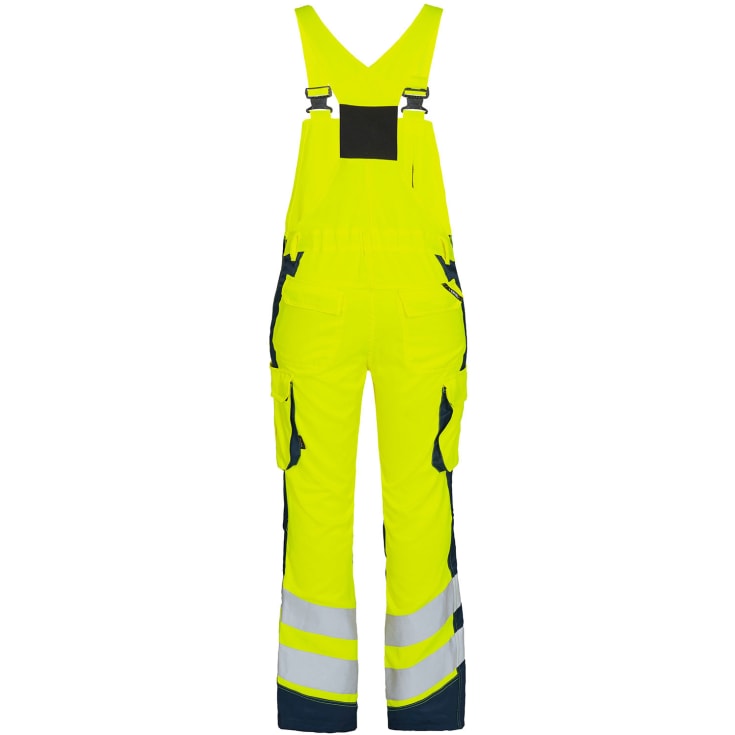 Engel Safety Light dame overalls, Hi-Vis Gul/Blue Ink, 48