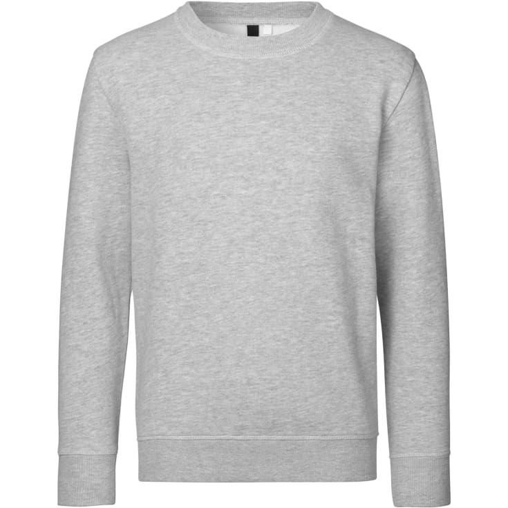 ID Core sweatshirt til børn, Grå Melange, 12-14 ÅR