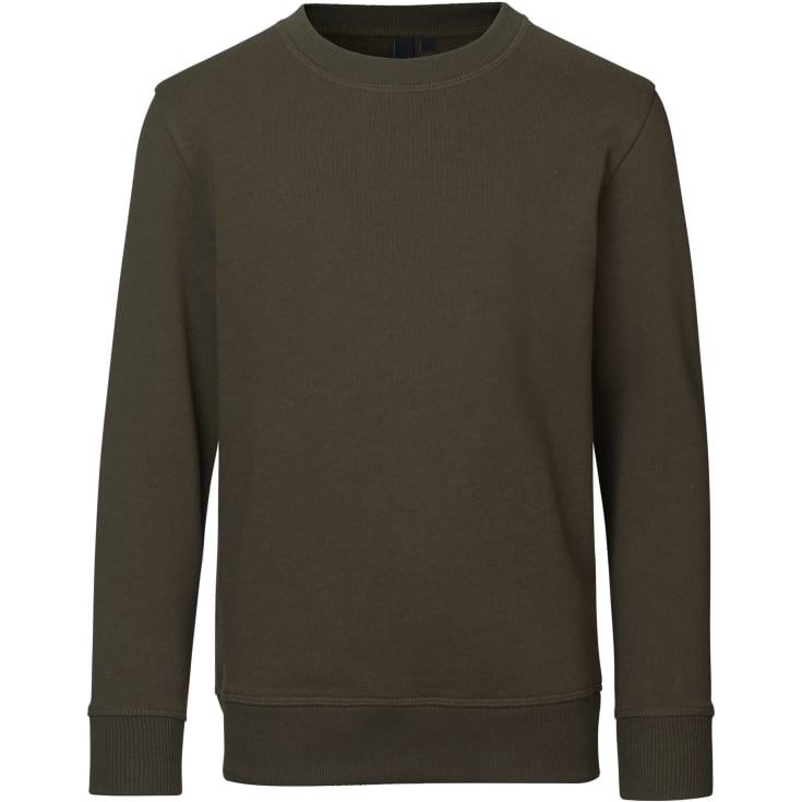 ID Core sweatshirt til børn, Olivengrøn, 12-14 ÅR