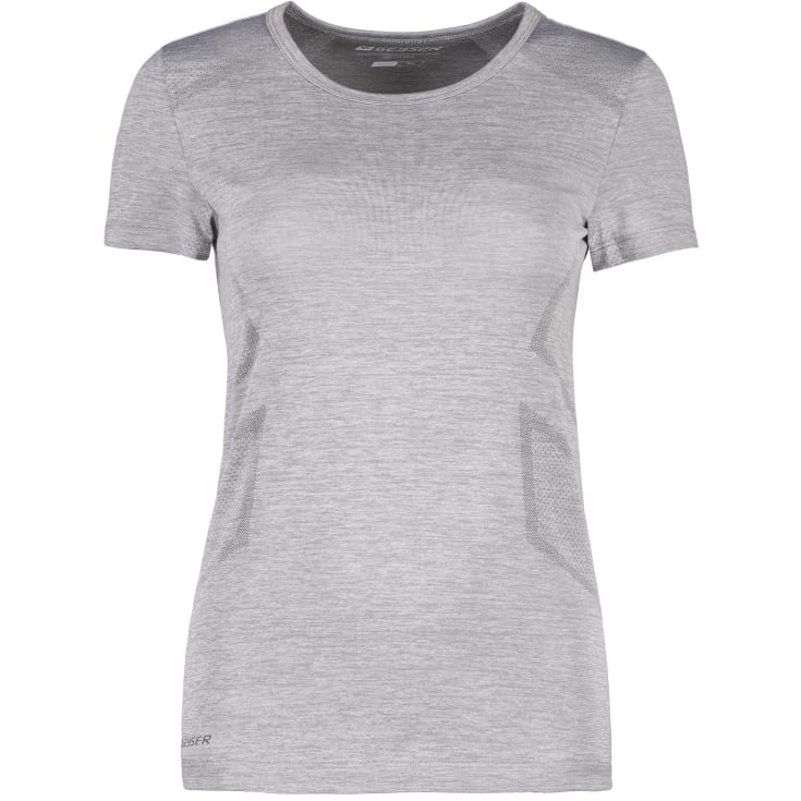 GEYSER Seamless dame T-shirt, Grå Melange, XS