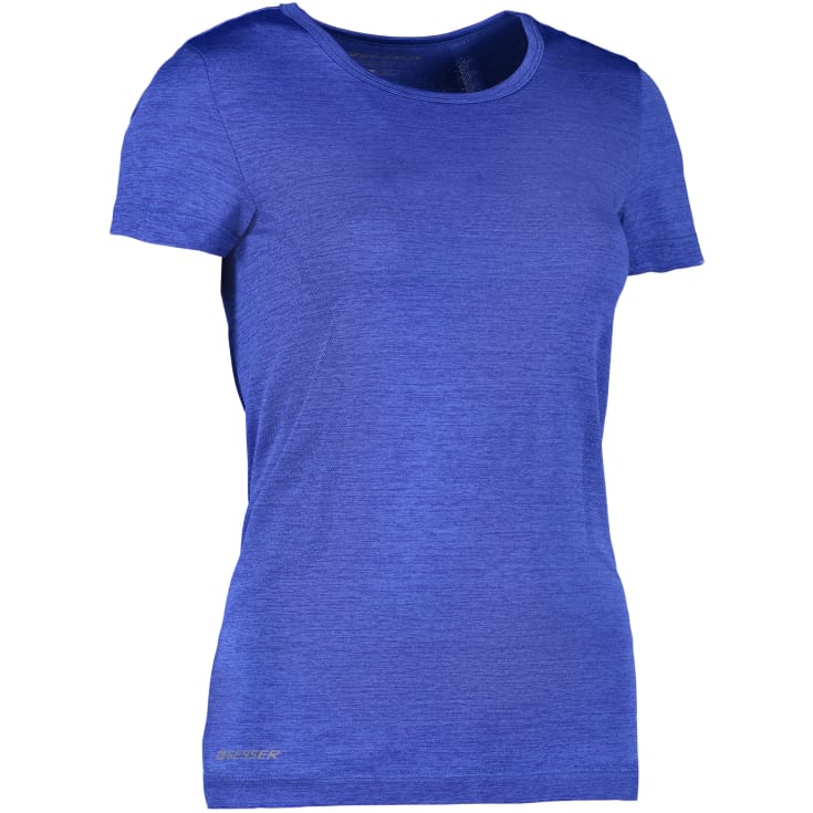 GEYSER Seamless dame T-shirt, Kongeblå melange, S