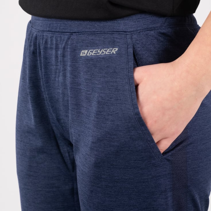 GEYSER seamless sporty dame joggingbukser, Navy melange, XS