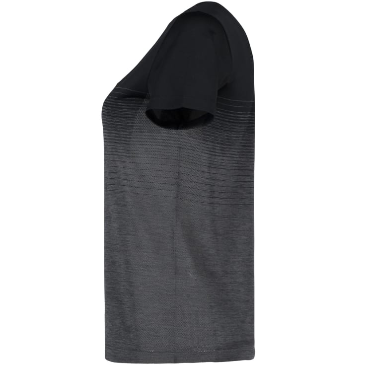 GEYSER seamless stribet dame T-shirt, Sort, S